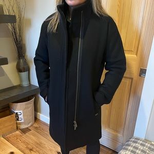 Maison Scotch Wool Coat Small Black
